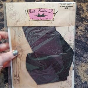 What Katie Did Seamed Stockings Grey/Black  S/M